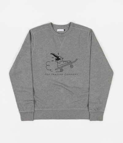 Pop Trading Company Joost Swarte Crewneck Sweatshirt - Heather Grey