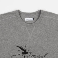 Pop Trading Company Joost Swarte Crewneck Sweatshirt - Heather Grey thumbnail
