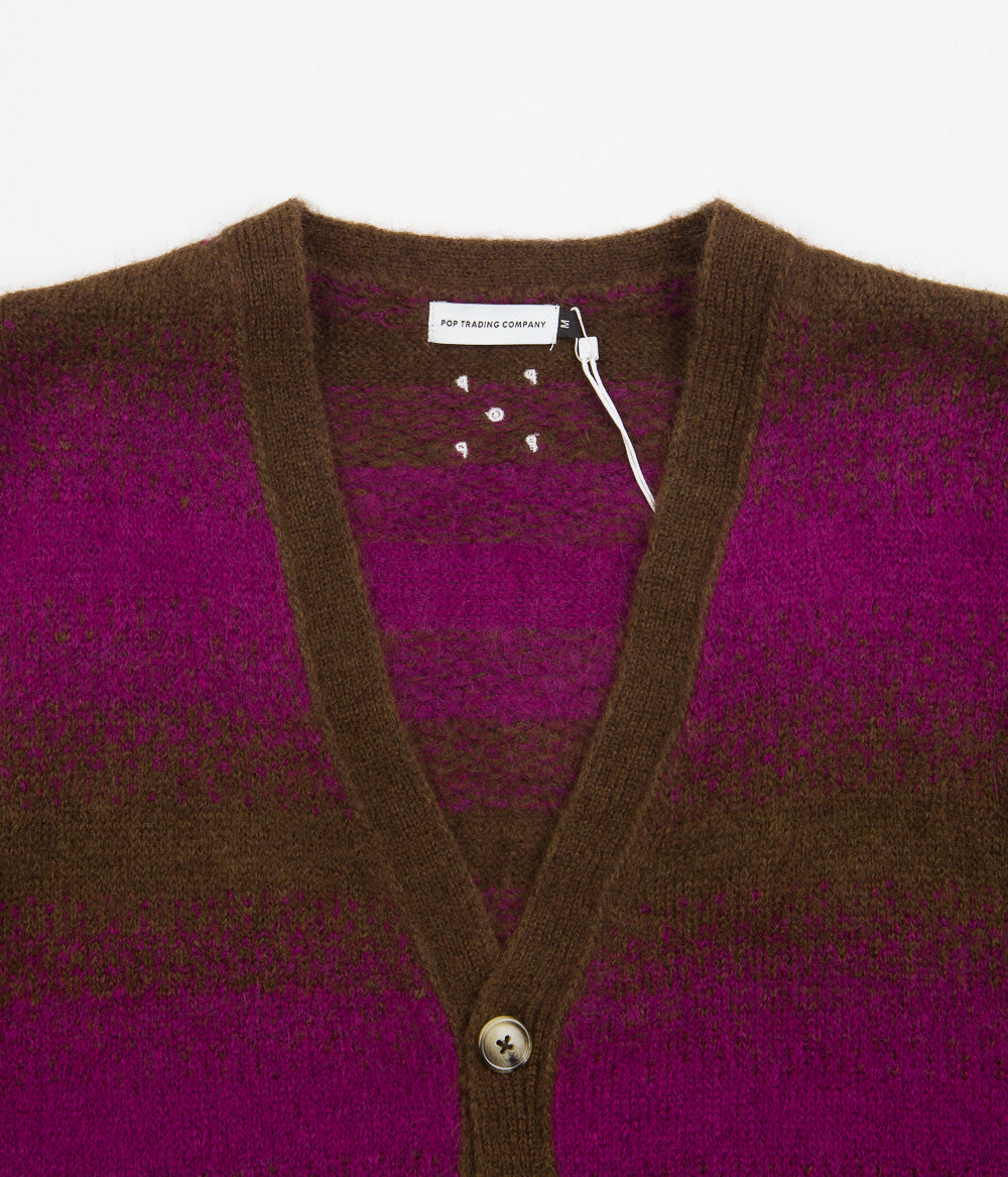 Pop Trading Company Knitted Cardigan - Delicioso / Raspberry