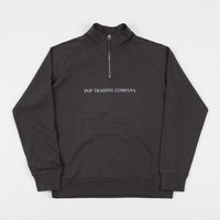 Pop Trading Company Lightweight Sportswear Company Halfzip Sweatshirt - Charcoal thumbnail