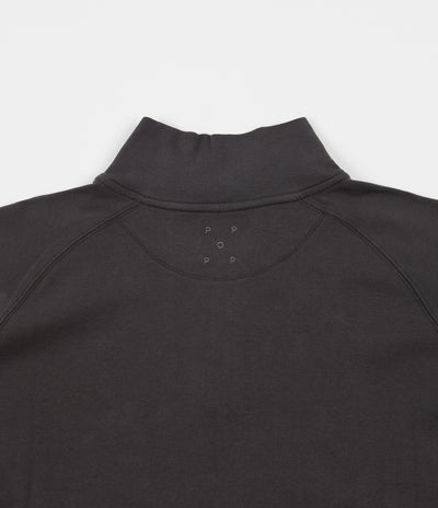 Pop Trading Company Lightweight Sportswear Company Halfzip Sweatshirt - Charcoal