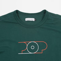 Pop Trading Company Lines Long Sleeve T-Shirt - Sports Green thumbnail