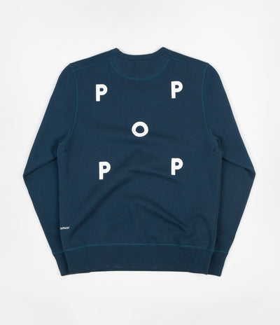 Pop Trading Company Logo Crewneck Sweatshirt - Dark Teal
