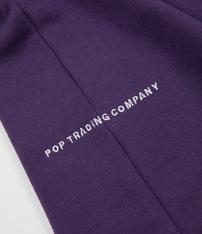 Pop Trading Company Logo Crewneck Sweatshirt - Eggplant