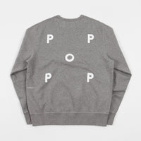 Pop Trading Company Logo Crewneck Sweatshirt - Heather Grey thumbnail