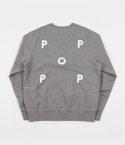 Pop Trading Company Logo Crewneck Sweatshirt - Heather Grey