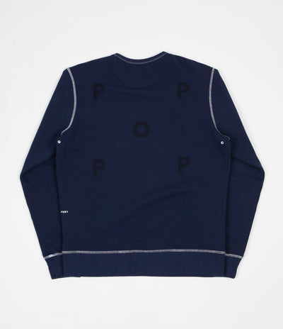 Pop Trading Company Logo Crewneck Sweatshirt - Navy