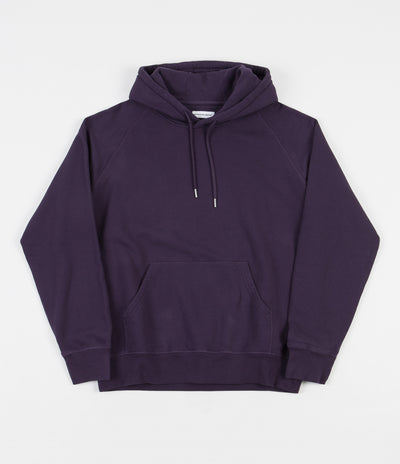 Pop Trading Company Logo Hoodie - Dark Purple