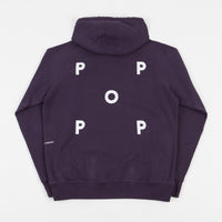 Pop Trading Company Logo Hoodie - Dark Purple thumbnail