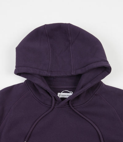 Pop Trading Company Logo Hoodie - Dark Purple