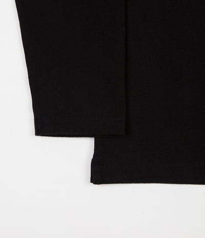 Pop Trading Company Logo Long Sleeve T-Shirt - Black / White