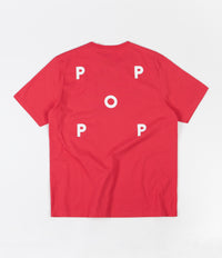 Pop Trading Company Logo T-Shirt - Coral