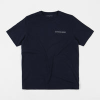 Pop Trading Company Logo T-Shirt - Navy / White thumbnail