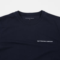 Pop Trading Company Logo T-Shirt - Navy / White thumbnail