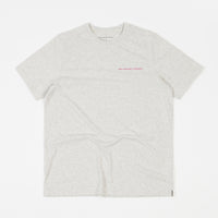 Pop Trading Company Logo T-Shirt - Off White Heather / Pink thumbnail