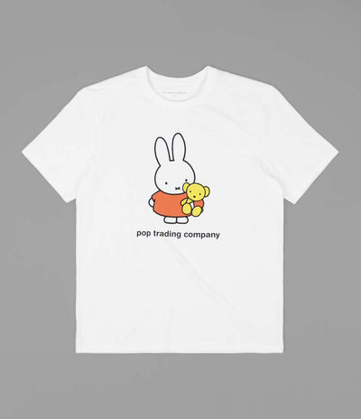 Pop Trading Company Miffy Bear T-Shirt - White