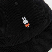Pop Trading Company Miffy Cord Bell Hat - Black thumbnail