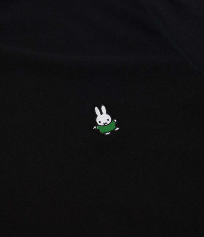 Pop Trading Company Miffy Dancing Embroidery T-Shirt - Black