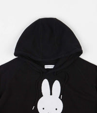 teddy bear-motif cotton hoodie | Apgs-nswShops Black Pop Trading Company Hoodie