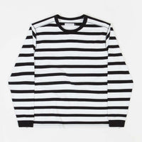 Pop Trading Company Miffy Striped Long Sleeve T-Shirt - Black / White thumbnail