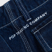 Pop Trading Company Phatigue Farm Pants - Rinsed Denim thumbnail