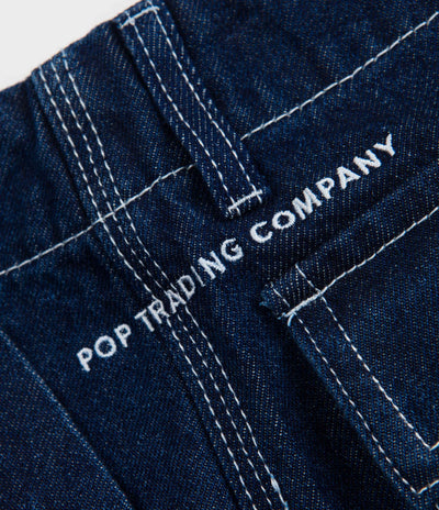 Pop Trading Company Phatigue Farm Pants - Rinsed Denim
