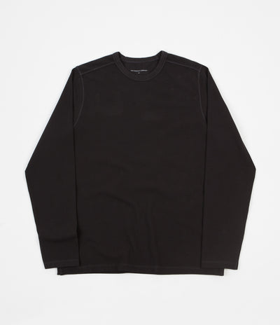 Pop Trading Company Pique Logo Long Sleeve T-Shirt - Anthracite
