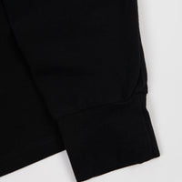 Pop Trading Company Pique Logo Long Sleeve T-Shirt - Black thumbnail