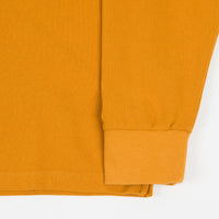 Pop Trading Company Pique Logo Long Sleeve T-Shirt - Spruce Yellow thumbnail