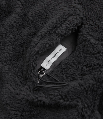 Pop Trading Company Plada Fleece Jacket - Charcoal