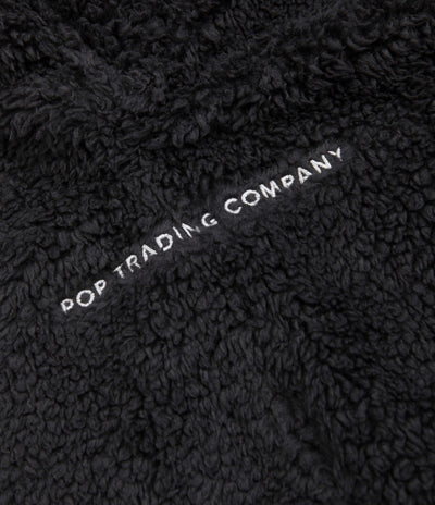 Pop Trading Company Plada Fleece Jacket - Charcoal
