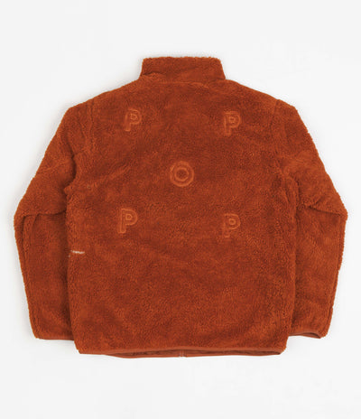 Pop Trading Company Plada Fleece Jacket - Cinnamon Stick