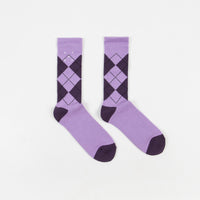 Pop Trading Company Pop Burly Socks - Violet / Dark Purple thumbnail