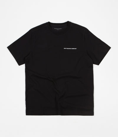 Pop Trading Company Logo T-Shirt - Black / White