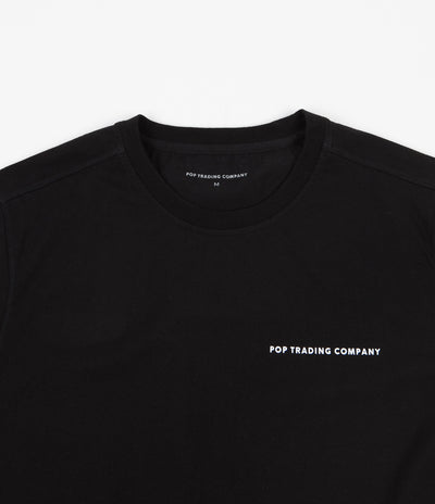 Pop Trading Company Logo T-Shirt - Black / White
