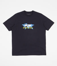 Pop Trading Company Pop World News T-Shirt - Navy