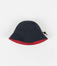 Pop Trading Company Reversible Bell Hat in Navy and Red