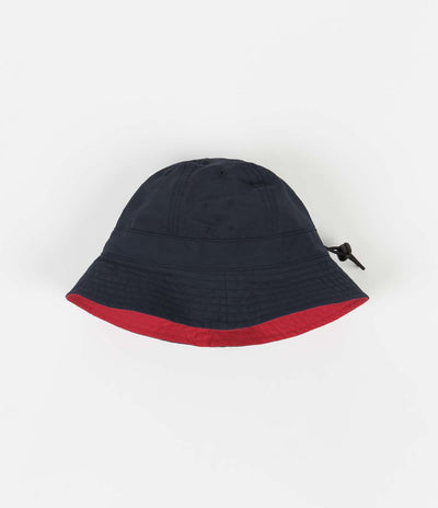 Pop Trading Company Reversible Bell Hat in Navy and Red