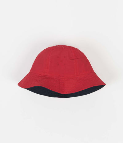 Pop Trading Company Reversible Bell Hat in Navy and Red