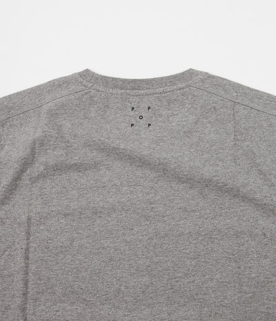 Pop Trading Company Ringer T-Shirt - Heather Grey
