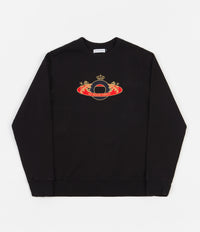 Pop Trading Company Royal O Crewneck Sweatshirt - Black