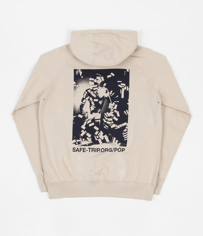 Pop Trading Company Safe-Trip.Org Hoodie - Sand