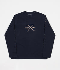Pop Trading Company Safe-Trip.Org Long Sleeve T-Shirt - Navy