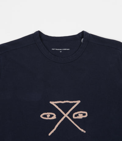 Pop Trading Company Safe-Trip.Org Long Sleeve T-Shirt - Navy