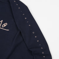 Pop Trading Company Safe-Trip.Org Long Sleeve T-Shirt - Navy thumbnail