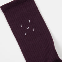 Pop Trading Company Sports Socks - Eggplant thumbnail