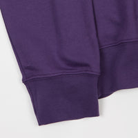 Pop Trading Company Sportswear Company Lightweight Half Zip Sweatshirt - Eggplant thumbnail