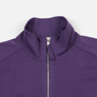 Pop Trading Company Sportswear Company Lightweight Half Zip Sweatshirt - Eggplant thumbnail