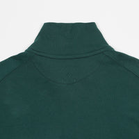 Pop Trading Company Sportswear Company Lightweight Half Zip Sweatshirt - Sports Green thumbnail