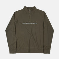 Pop Trading Company Sportswear Company Lightweight Halfzip Sweatshirt - Combat thumbnail